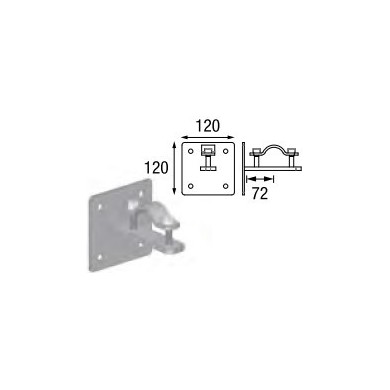 Platine de fixation murale ou sous plafond