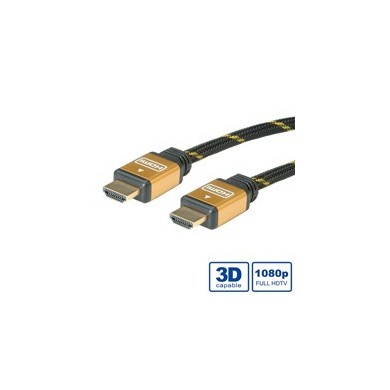 Câble HDMI High speed avec Ethernet 1.4a GOLD