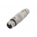 Adaptateur XLR femelle - XLR femelle 3 points Neutrik