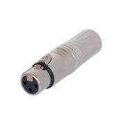 Adaptateur XLR femelle - XLR mâle 3 points Neutrik